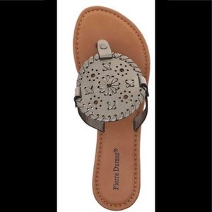 COPY - Pierre Dumas Sandals- pewter color